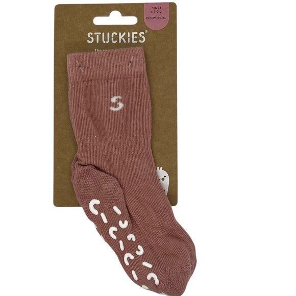 Stuckies Non-Slip Toddler Socks Age 0-6, 6-12, 1-2 NWT Choice of Colors - Picture 3 of 9